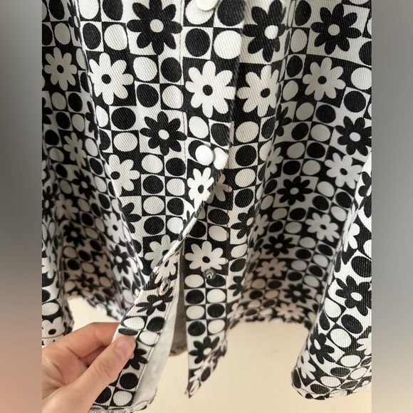 floral checkered snap button up shirt - Picture 4 of 6